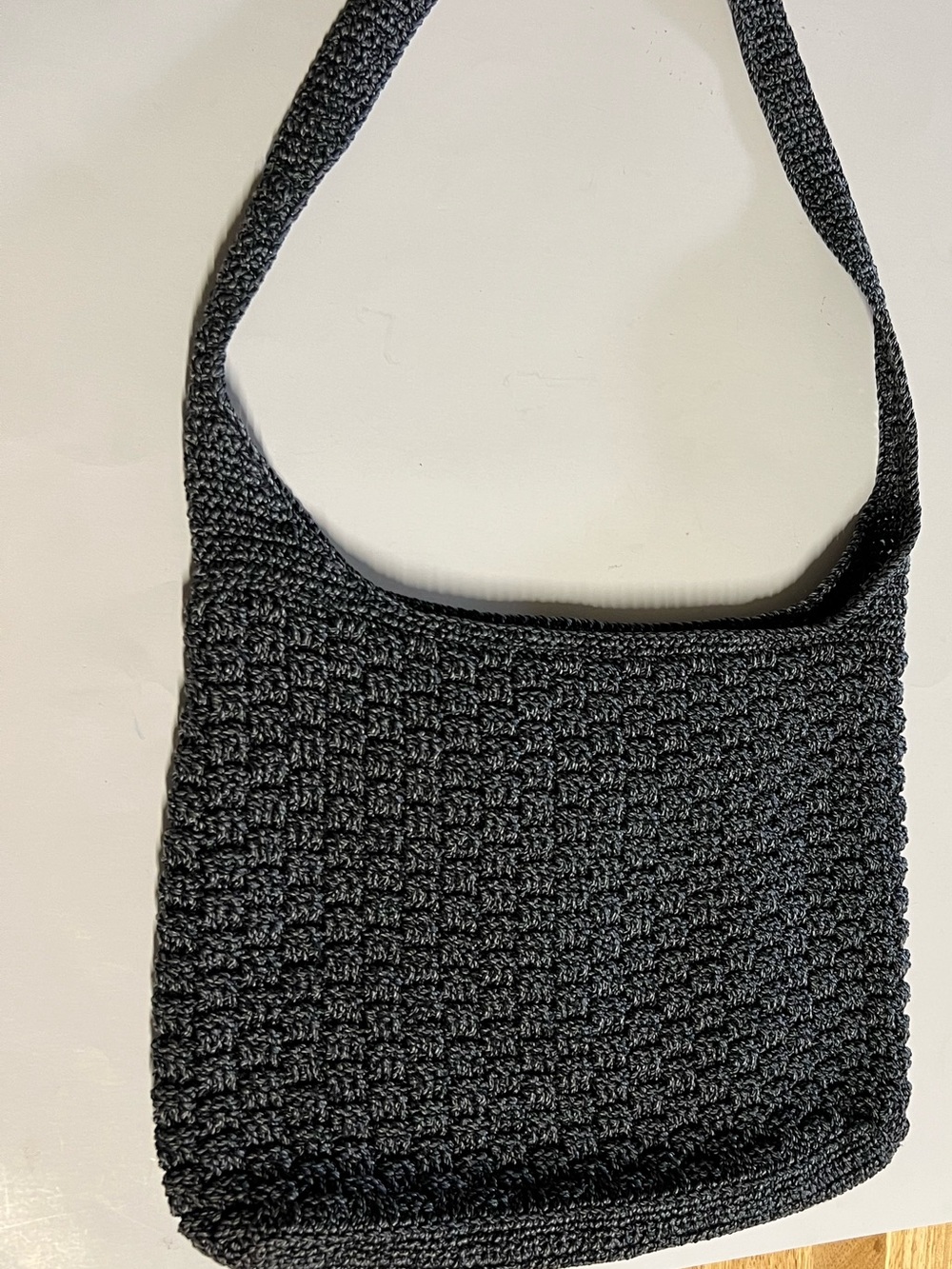 The Sak Collective Gray Crochet Shoulder Bag